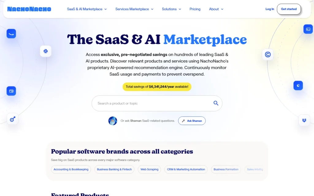 Captura del sitio web de NachoNacho