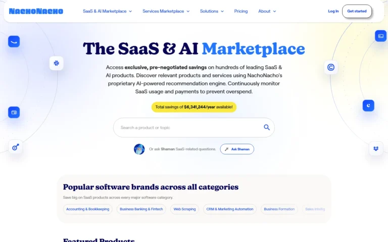 Captura del sitio web de NachoNacho