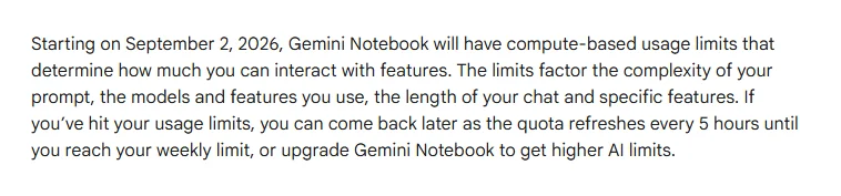 Gemini Notebook