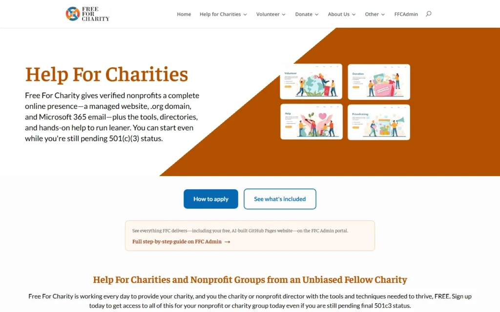 Captura del sitio web de Online Impacts